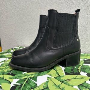 PIKOLINOS Black Leather Bacarot Boots